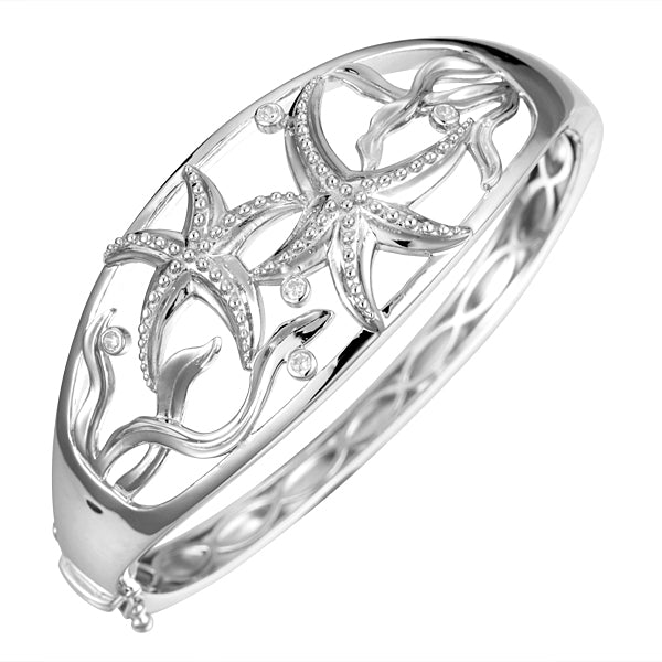 Alamea | Sterling Silver Starfish Bangle