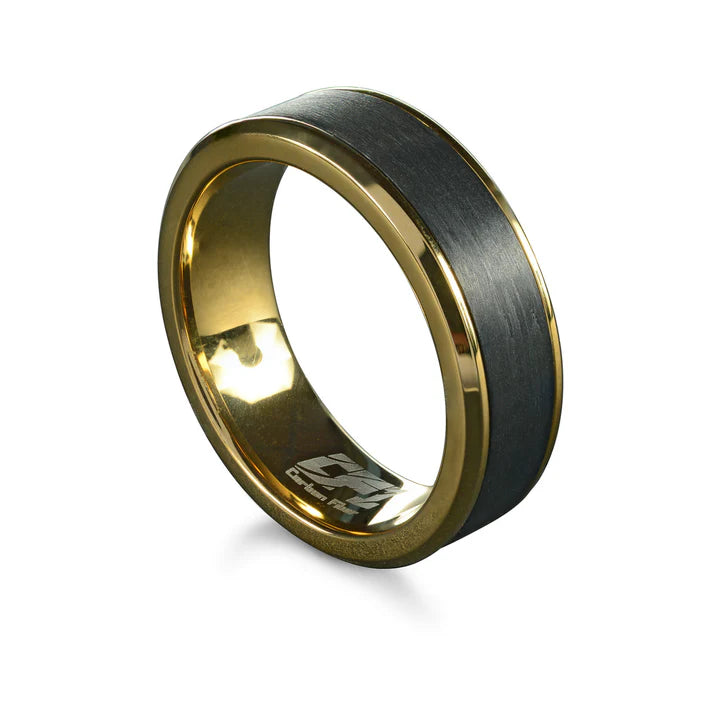 Italgem | Men's Stainless Steel & Carbon Fiber Ring