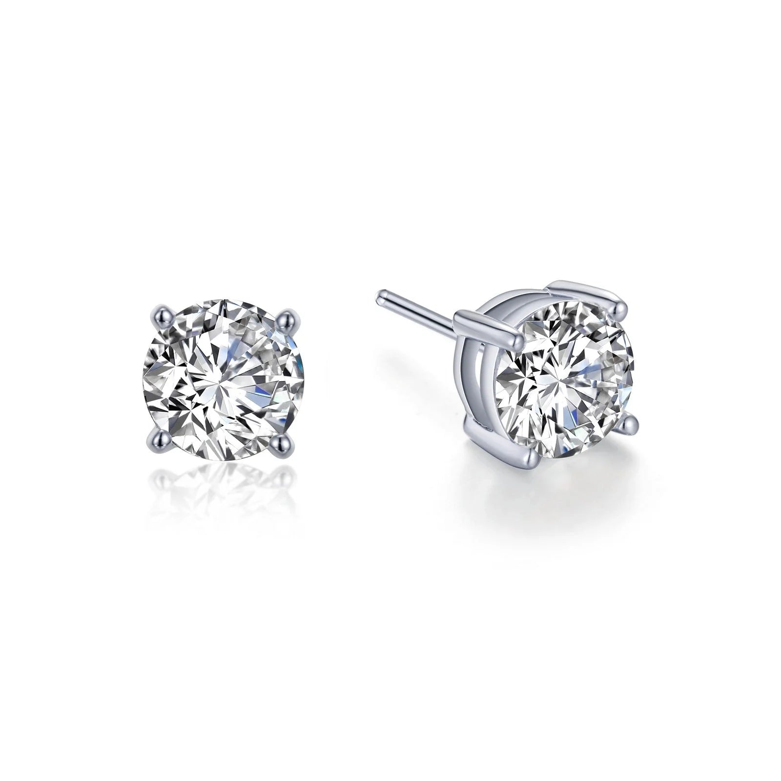 2.5ct 4 Prong Stud Earrings