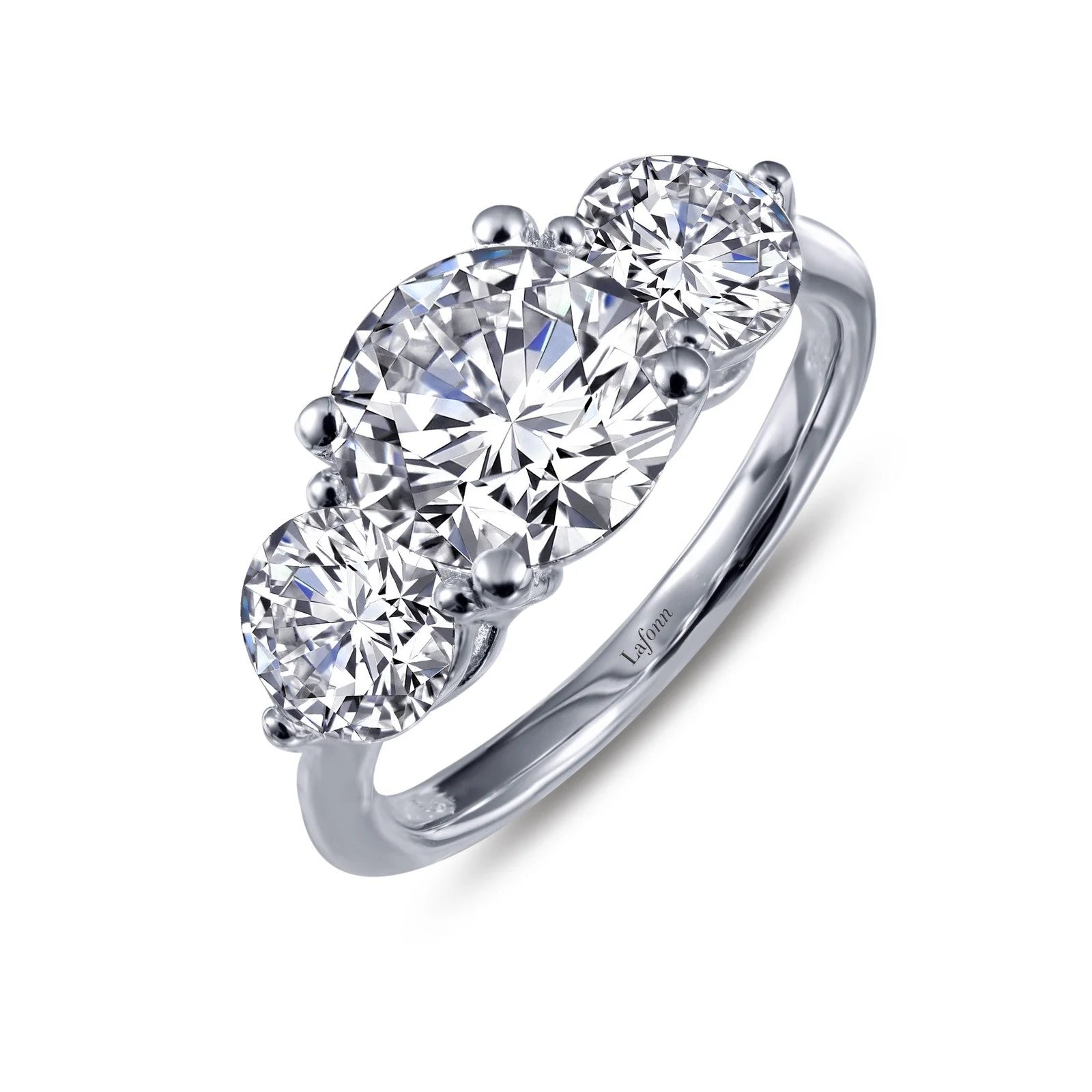 Lafonn | Classic Three-Stone Engagement Ring | 2.99ct