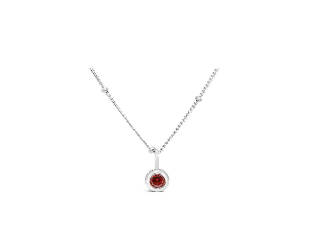 Stia | CZ Bezel Necklace