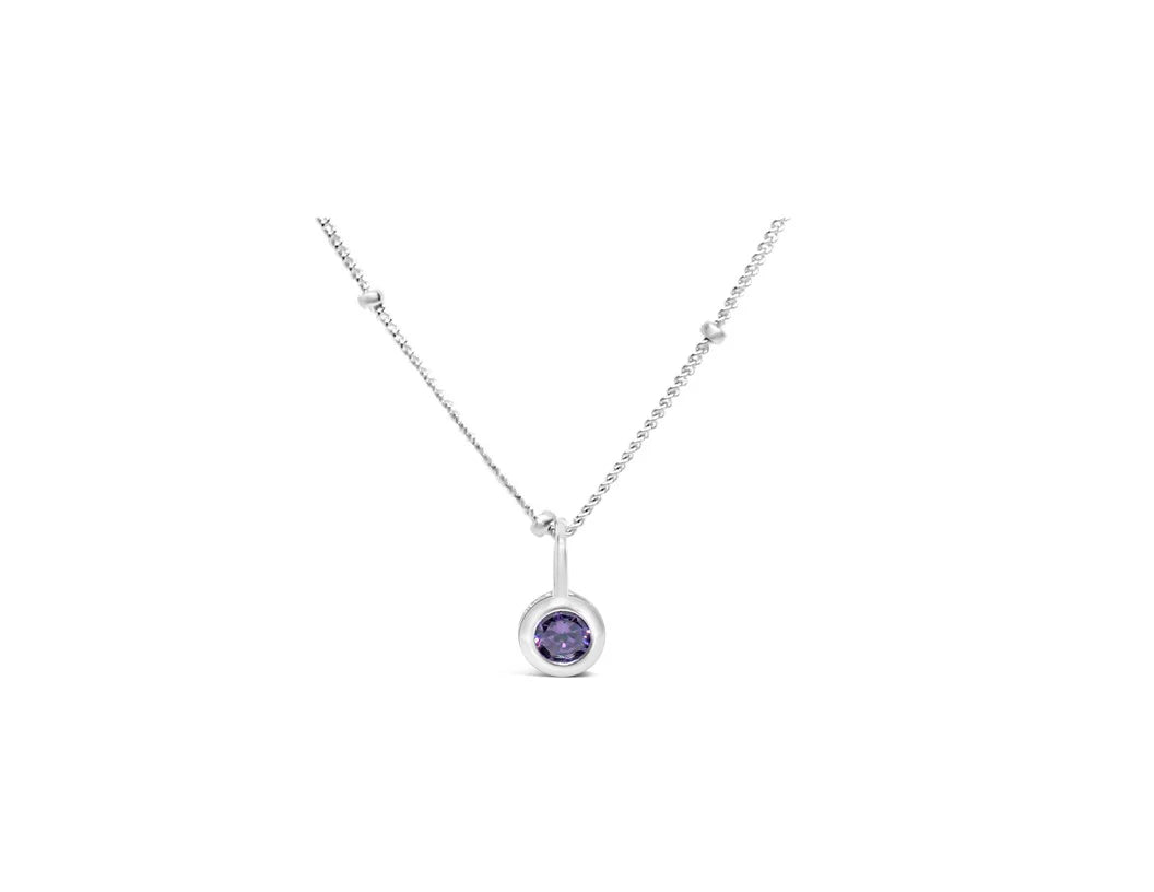 Stia | CZ Bezel Necklace