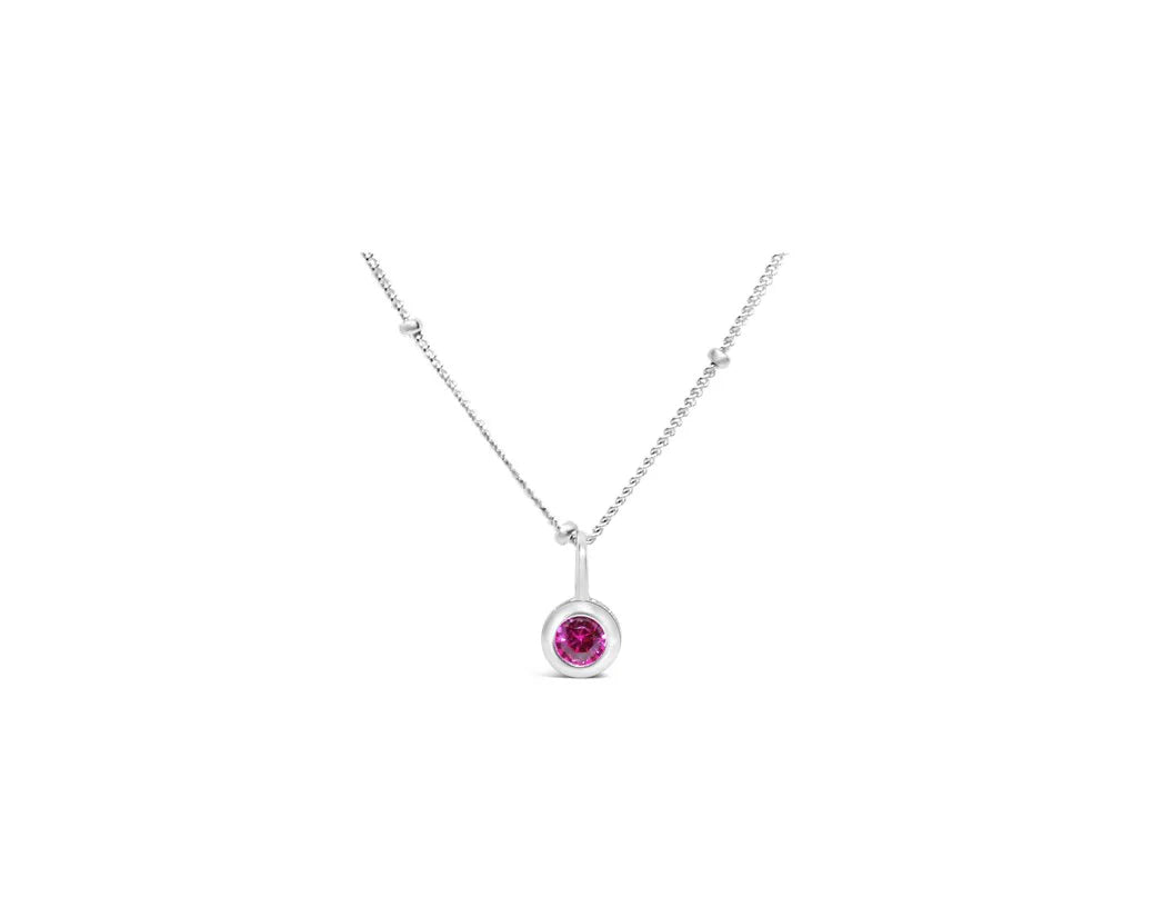 Stia | CZ Bezel Necklace
