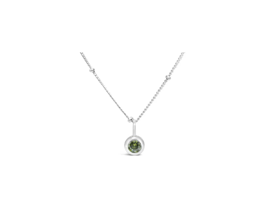 Stia | CZ Bezel Necklace