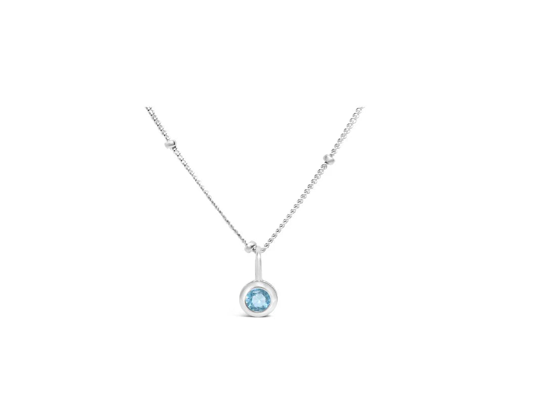 Stia | CZ Bezel Necklace