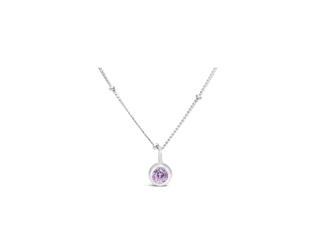 Stia | CZ Bezel Necklace