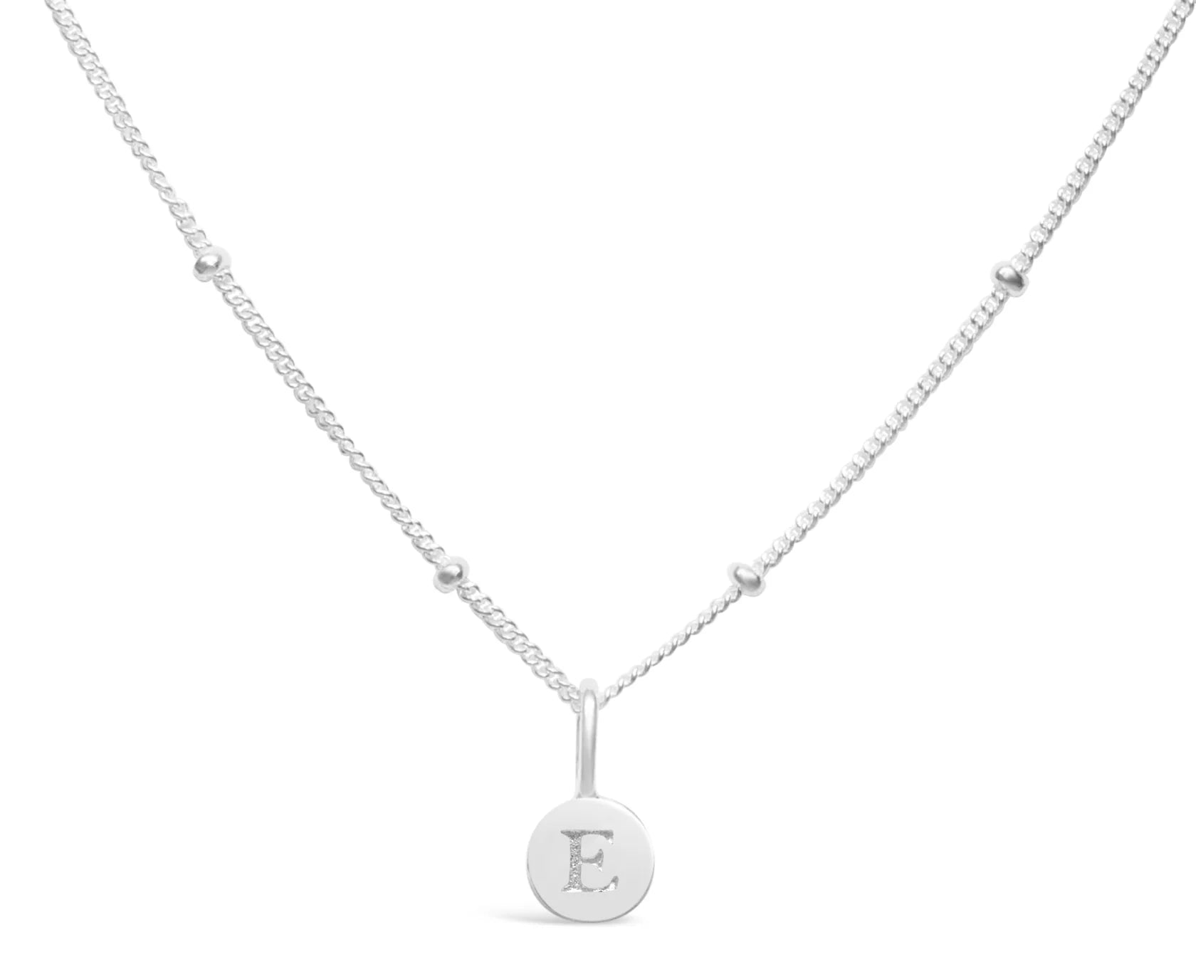 Stia | Love Letters - Mini Disk Letter Necklace