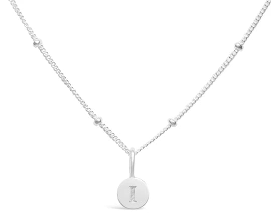 Stia | Love Letters - Mini Disk Letter Necklace