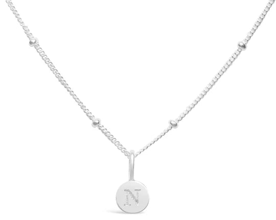 Stia | Love Letters - Mini Disk Letter Necklace