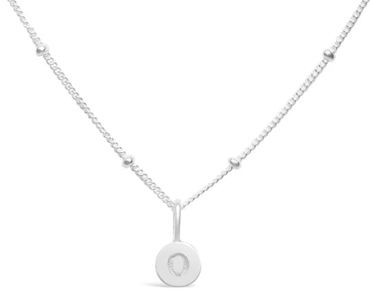 Stia | Love Letters - Mini Disk Letter Necklace
