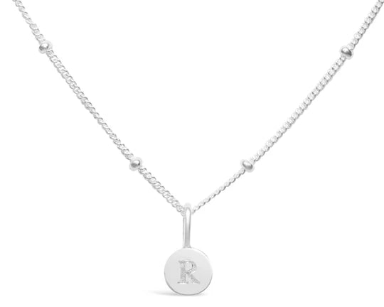 Stia | Love Letters - Mini Disk Letter Necklace