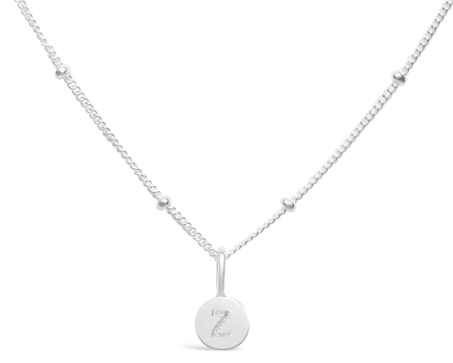 Stia | Love Letters - Mini Disk Letter Necklace