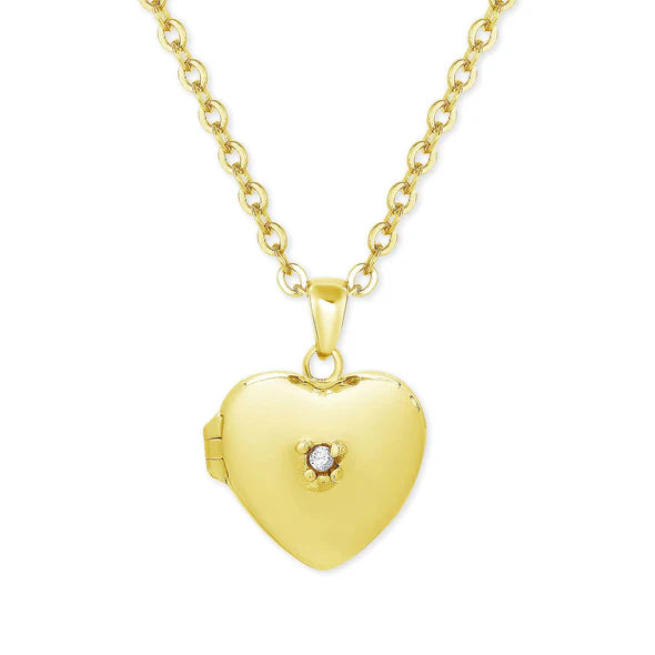 Lily Nily | Heart Locket with Cubic Zirconia