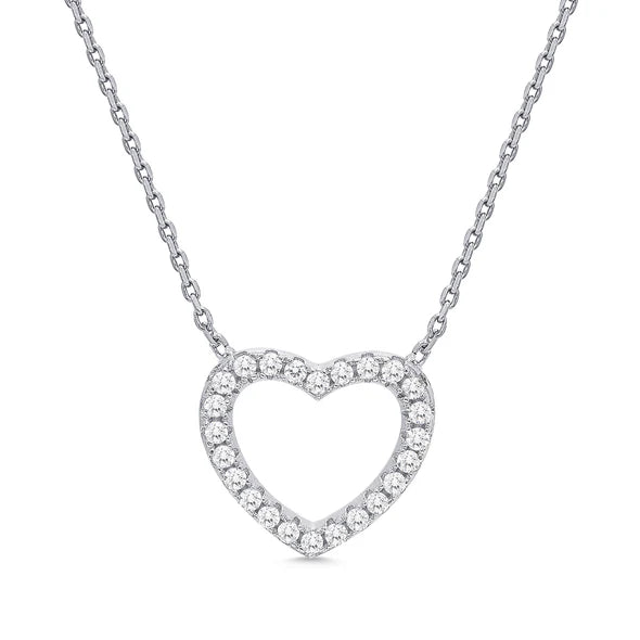 Lily Nily | Open Heart CZ Necklace