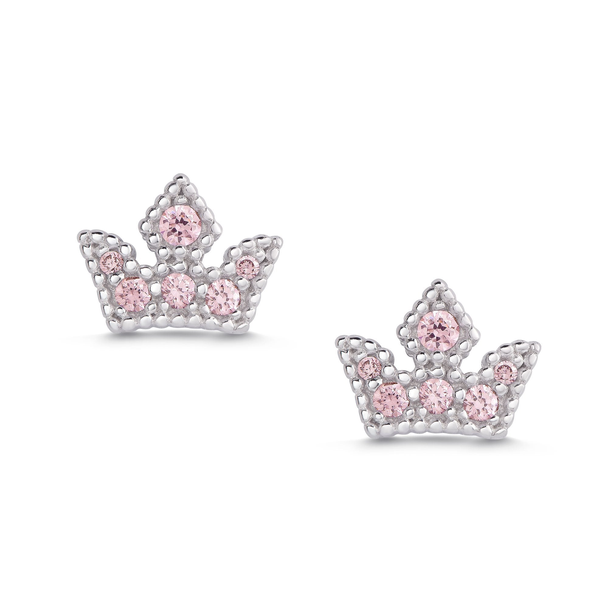 Princess Tiara Stud Earrings