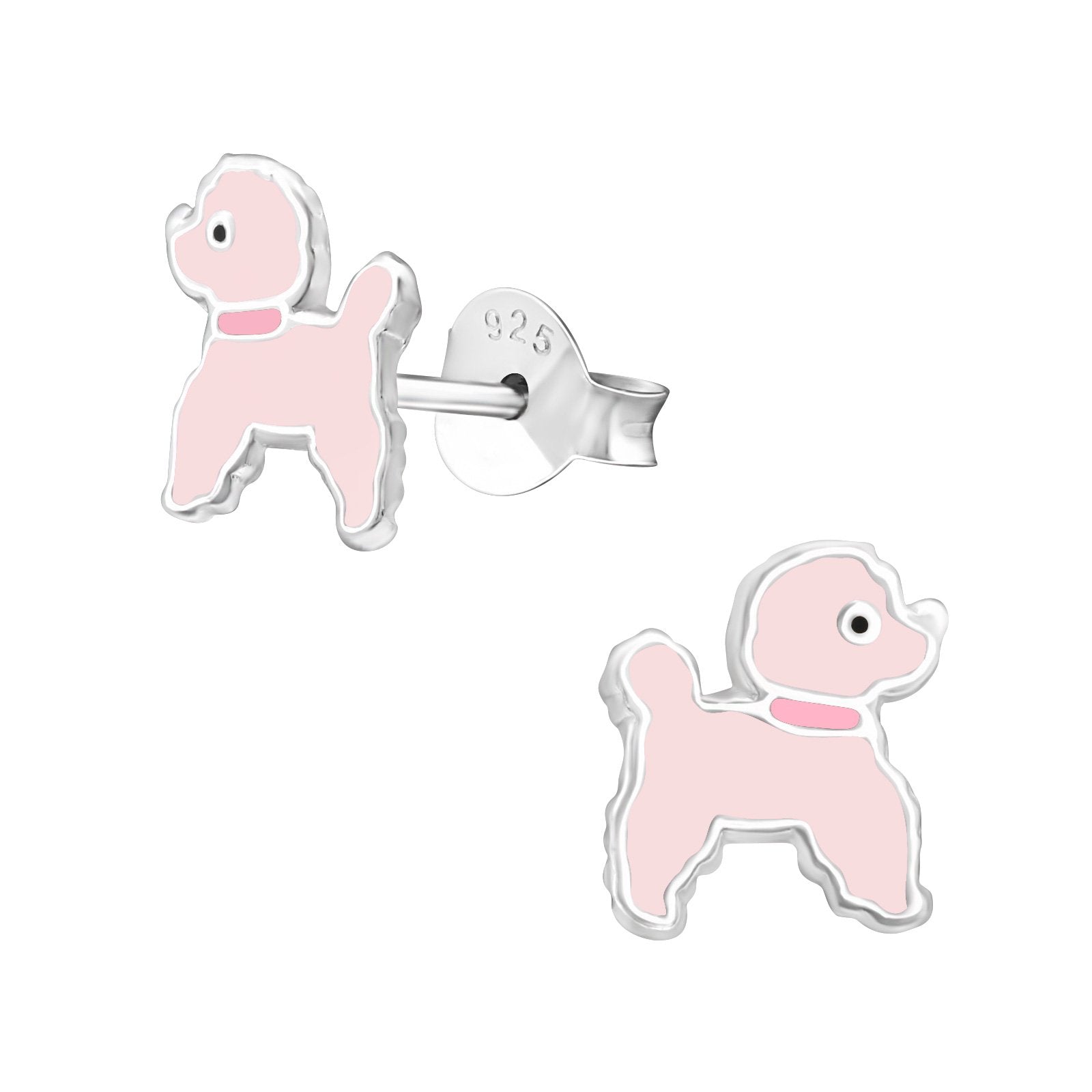 Lily Nily | Pink Poodle Stud Earrings