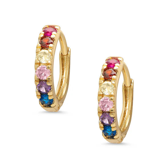 Cubic Zirconia Hoop Earrings