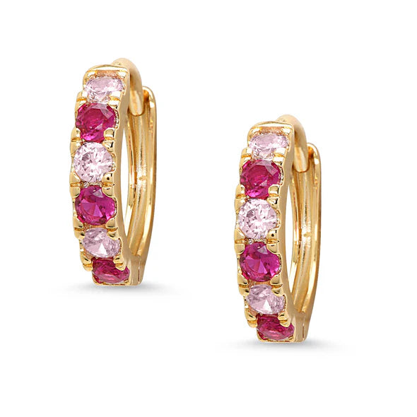 Cubic Zirconia Hoop Earrings