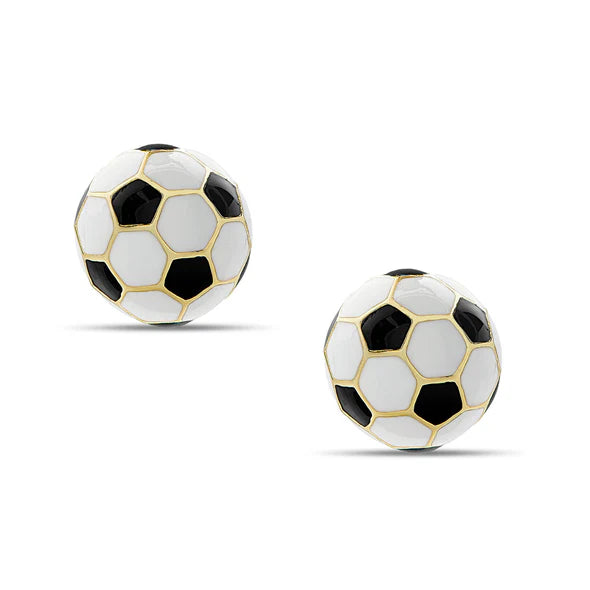 Lily Nily | 3D Soccer Ball Stud Earrings