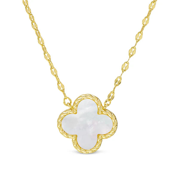 Lily Nily | Mother of Pearl Clover Necklace