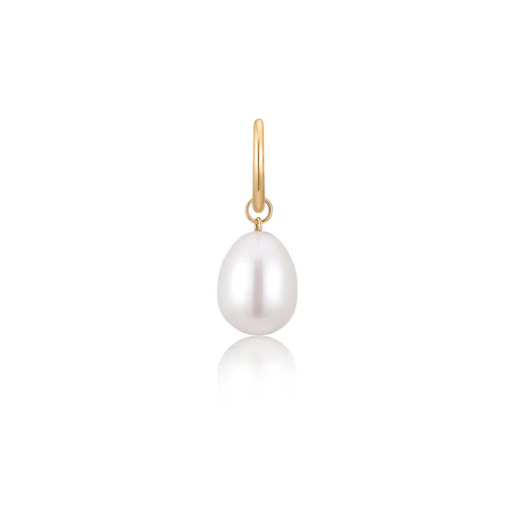 Aurelie Gi | Caterina | Dangle Pearl Huggie Hoop/PR
