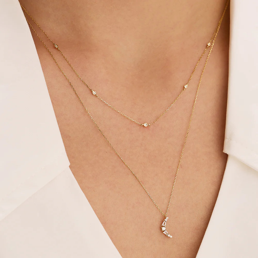 Aurelie Gi | Phoenix | White Sapphire Necklace