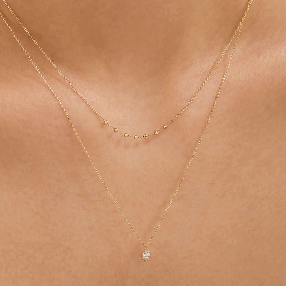 Aurelie Gi | Erica | 14k Gold Beaded Necklace