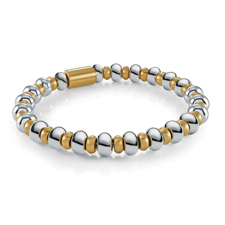 Italgem | Steel Beads Retro Stretch Bracelet