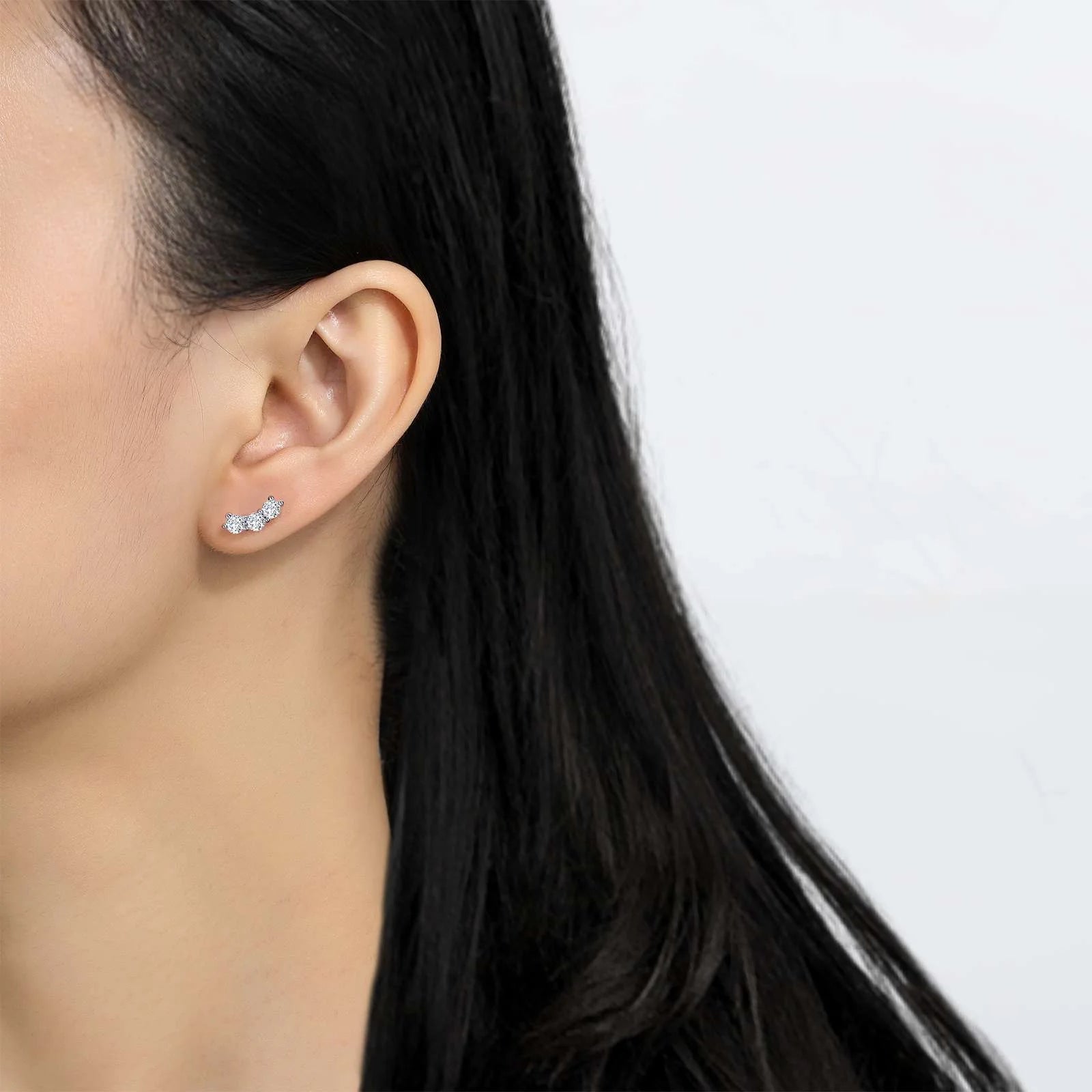 Lafonn | 3-Stone Stud Earrings