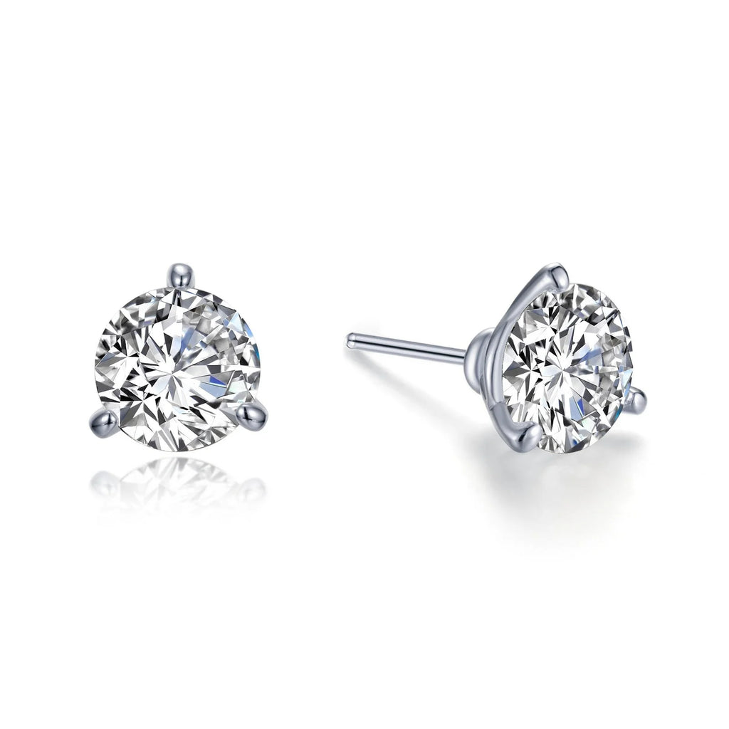 Lafonn | 3 CTW 3 Prong Martini Stud Earrings