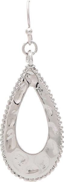 Rain Jewelry | Hammered Open Teardrop Earrings
