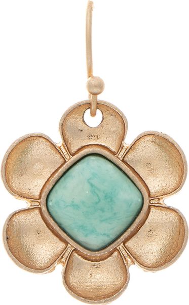 Center Fun Flower Earrings