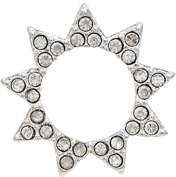Rain Jewelry | Silver Crystal Sunburst Post Earrings