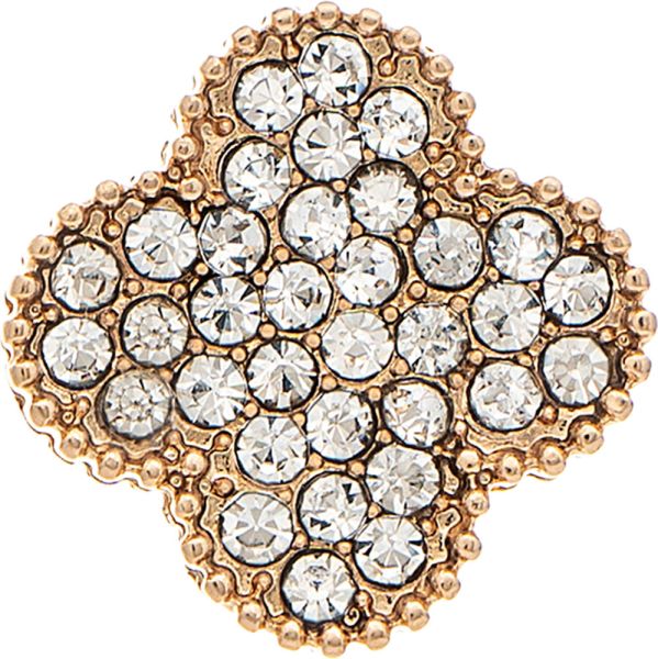 Rain Jewelry | Pave Clover Post Earrings