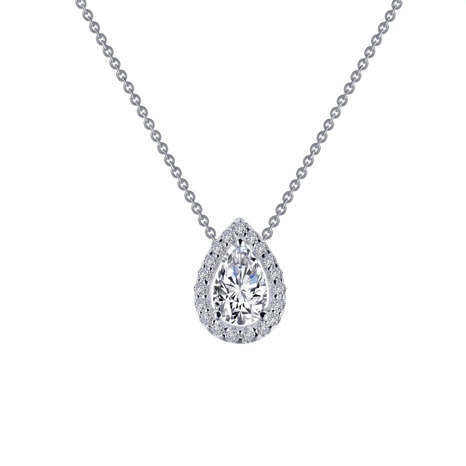 Lafonn | Pear-Shaped Halo Necklace | 0.58ct