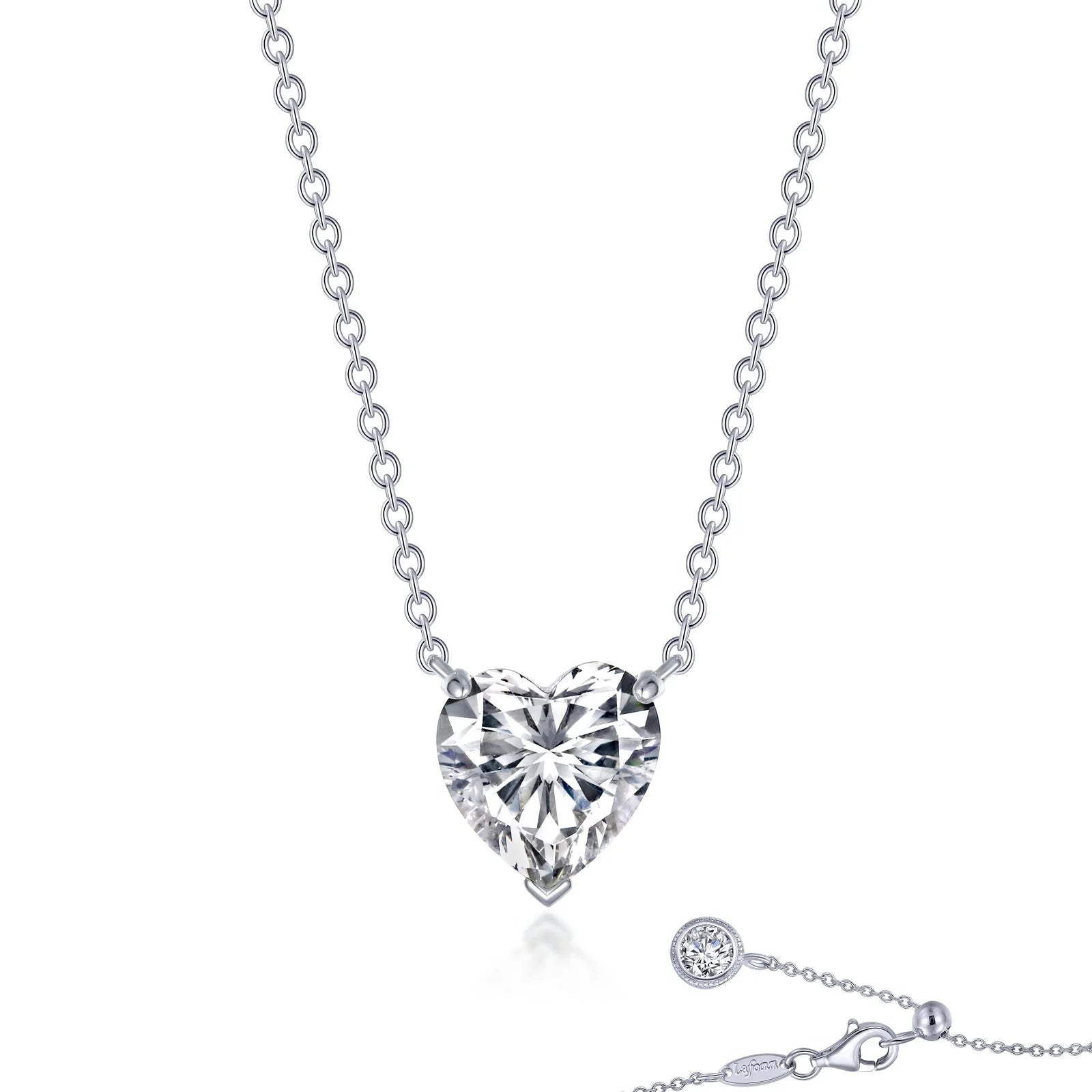 Heart Solitaire Necklace 3.5