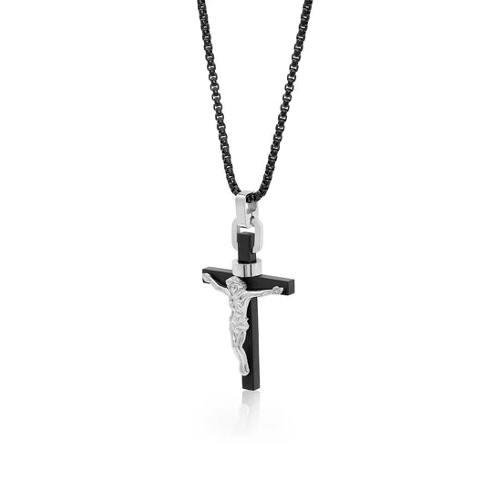 Italgem | Two-Tone Crucifix Pendant