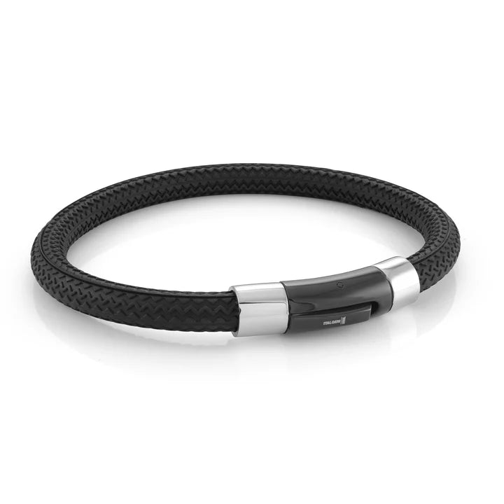 Italgem | Stainless Steel | Tire Rubber | Bracelet | 8"