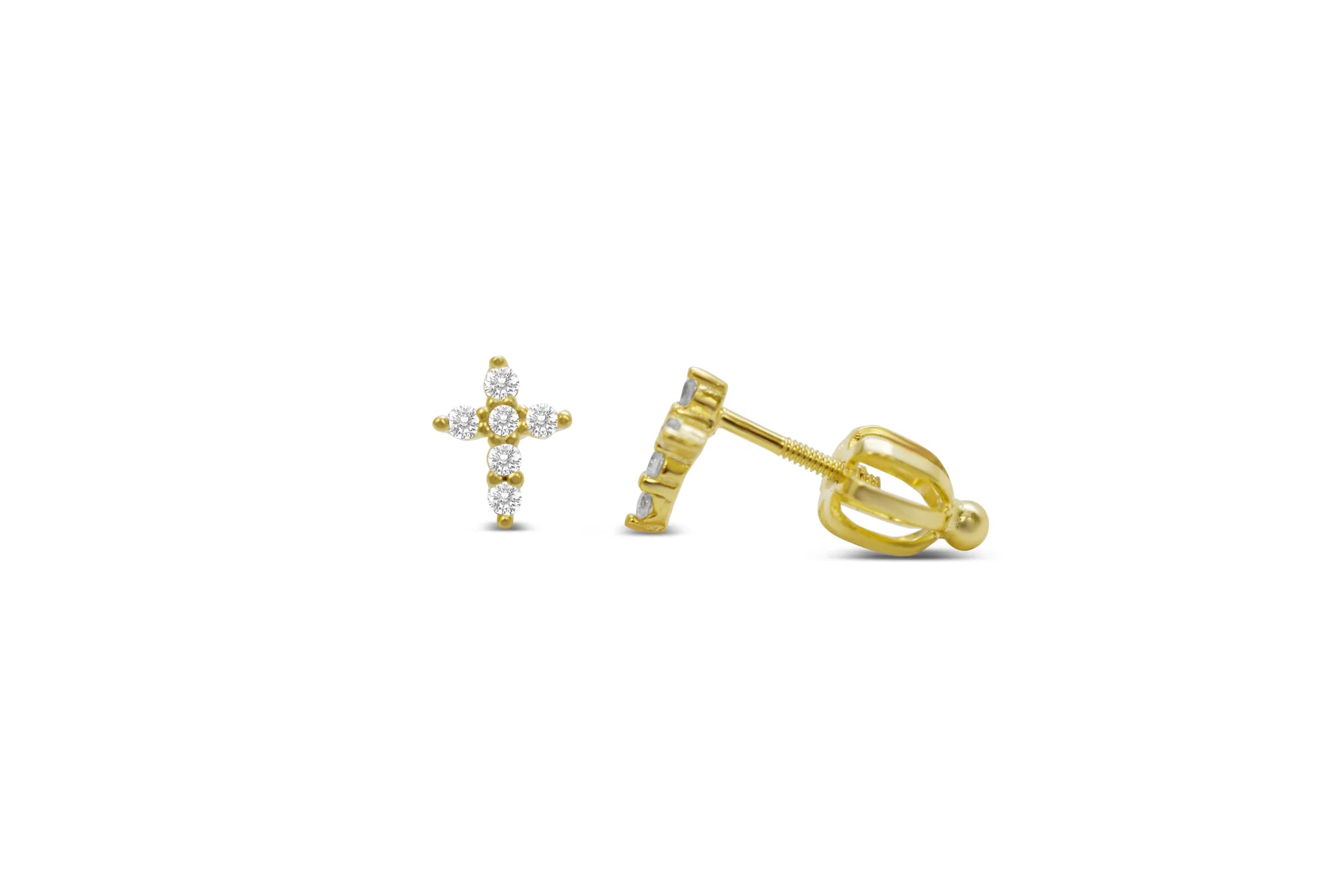 Stia Girl | Prong Cross Stud Earring