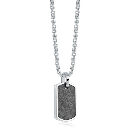 Italgem | Carbon Fibre Mini Dog Tag Pendant