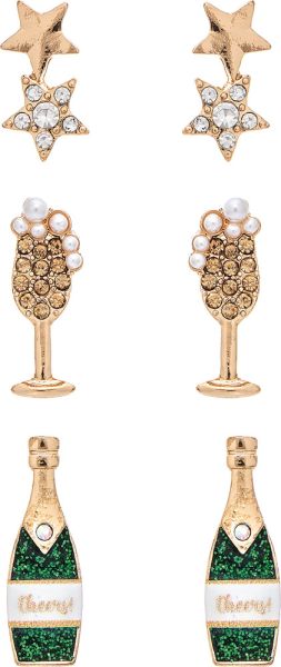 Rain Jewelry | New Year Cheer Bubbly Post Earring Set
