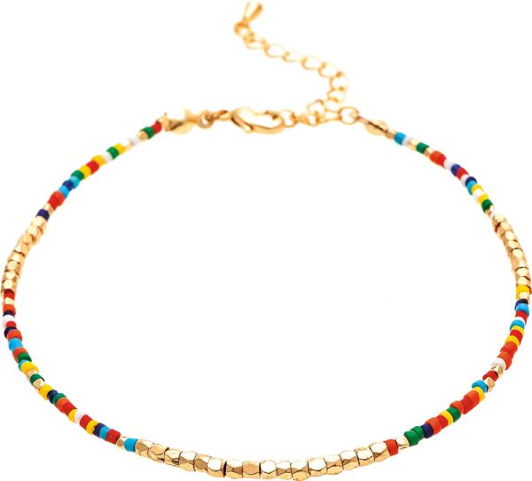 Rain Jewelry | Gold Multi Bead Anklet