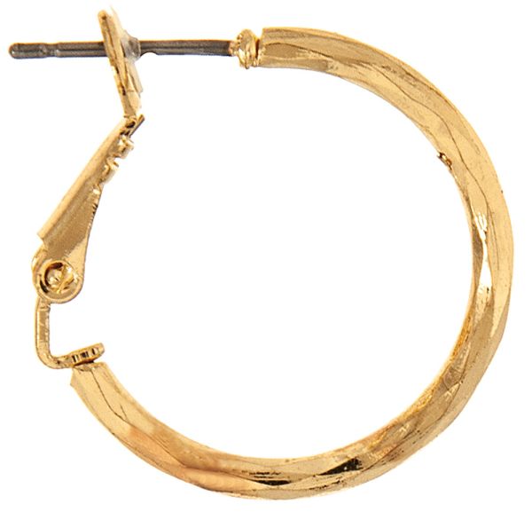 Rain Jewelry | Small Hammered Hoop