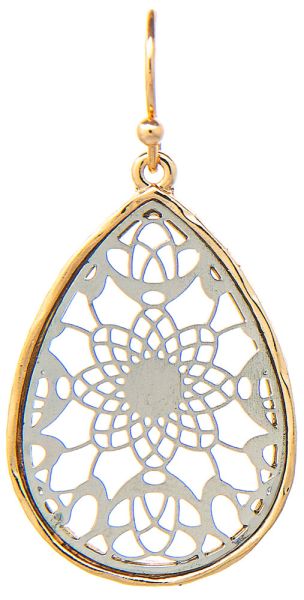 Filgree Teardrop Earrings