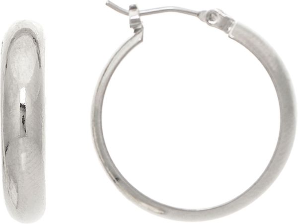 Rain Jewelry | Half Round Wire 3/4" Hypoallergenic Pin Catch Earring