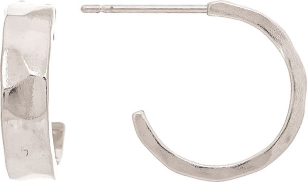 Rain Jewelry | Little Hammered Hypoallergenic Hoop Earrings