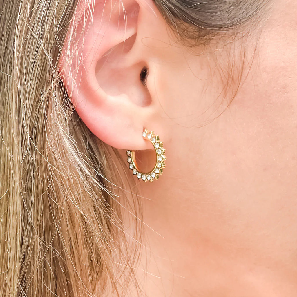 Crystal Small Hoops